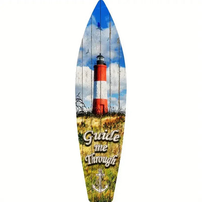 Tiki Bar Surfboard Wooden Sign Beach Themed Decor Decorative Wall Sign