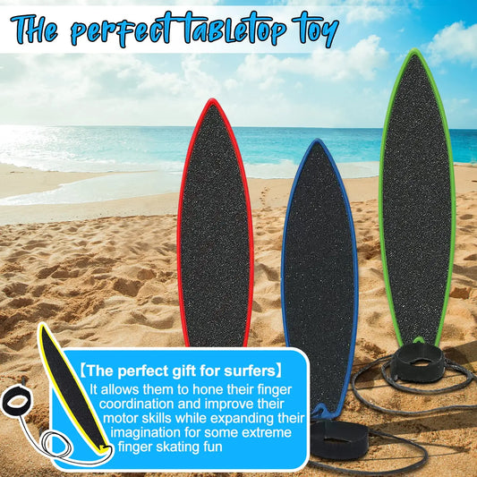 2023 Finger Surfboard Wind Surfing Toys Surf Deck Board Safe ABS Skate