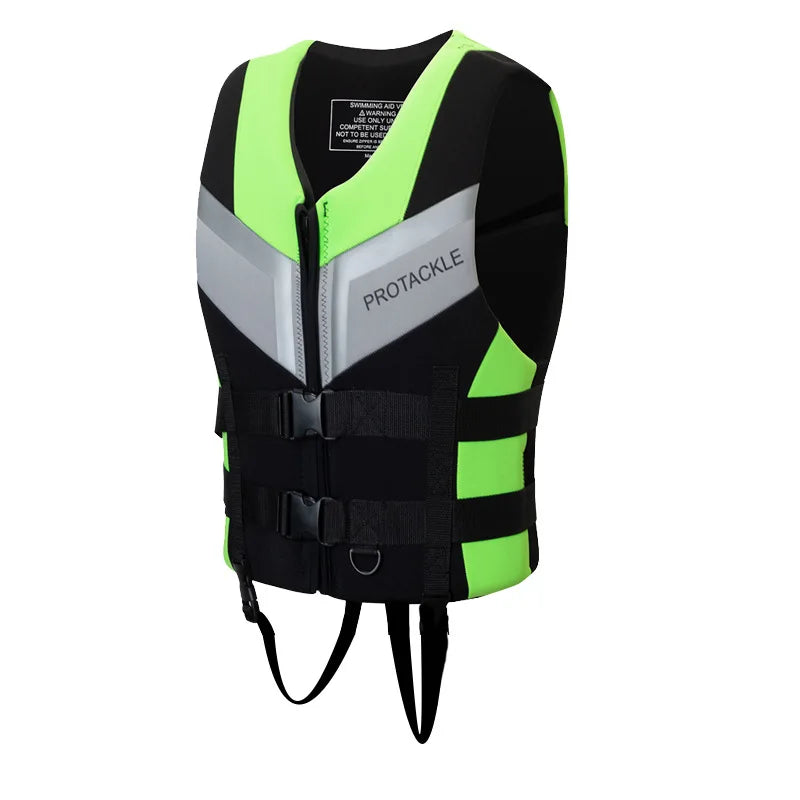 Profession Life Jacket with Zipper Buoyancy Vest for Fishing Boating