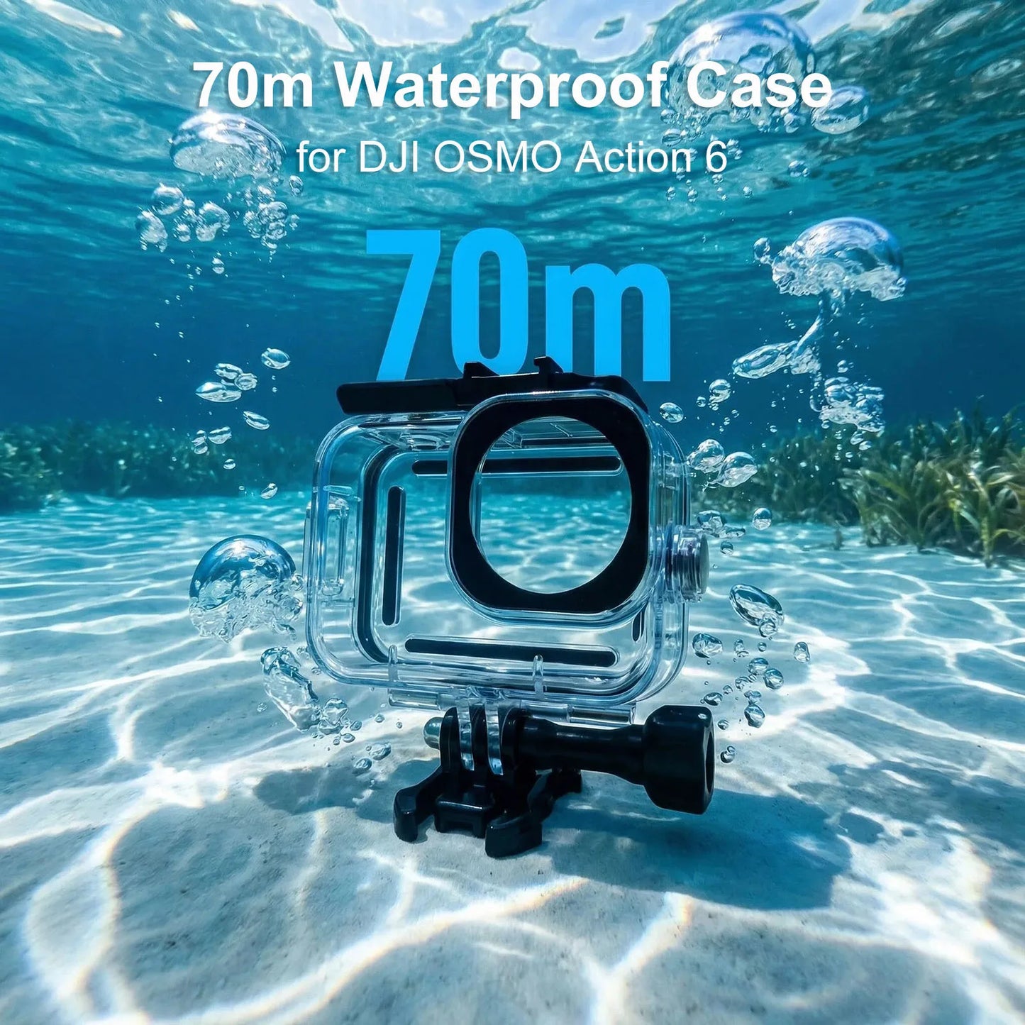 Waterproof Housing Case For DJI Osmo Action 6 Camera 196FT/60M