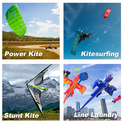 9KM 45KG~340KG Kitesurfing Line UHMWPE Cord Abrasion Resistance Low