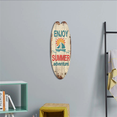 Beach Ocean Theme Surfboard Wooden Leisure Home Party Festival Hanging