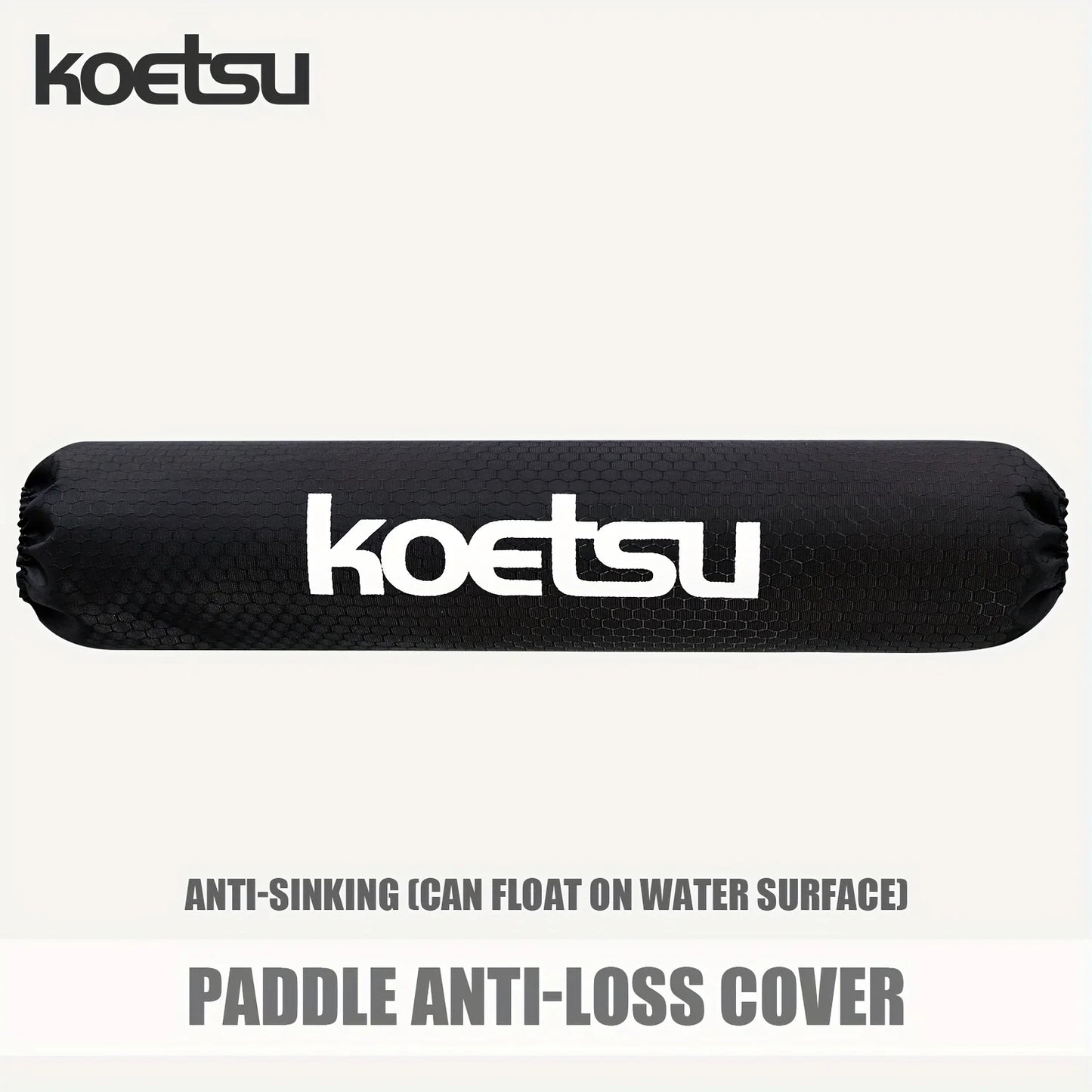KOETSU Paddle Buoyancy Sleeve Black 420D PU Durable Soccer Pattern EPE