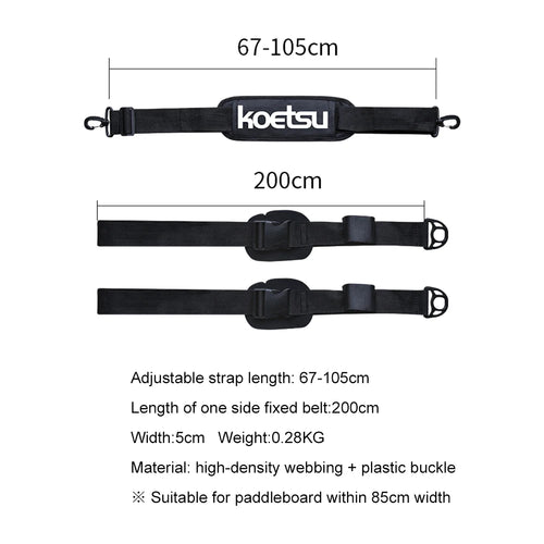 SUP Carrying Strap Adjustable Surfboard Shoulder Strap Stand Up Surf