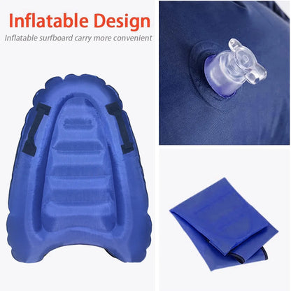 1pc Oxford Cloth Inflatable Bed Surfboard Swimming Floating Row