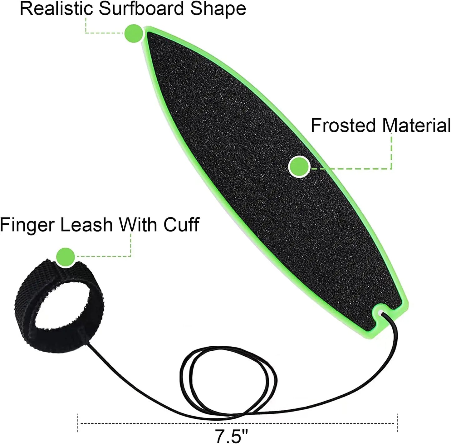 2023 Finger Surfboard Wind Surfing Toys Surf Deck Board Safe ABS Skate