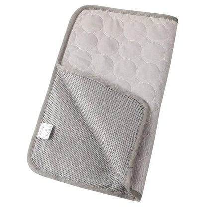 Summer Pet Ice Pad Cool Sleeping Mat Breathable Ice Silk Washable Pet Bed Durable Dog Cat Cushion Pet Supplies for Home Outdoor