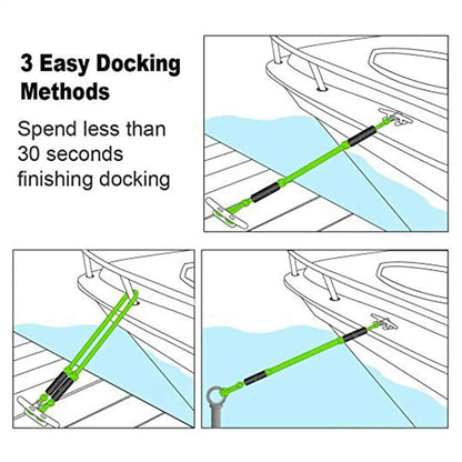 Stretchable Bung&ee Dock Lines With Foam Floats Elastic Mooring Boat