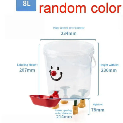 1 Set 3/5/8/10L Cartoon Pet Automatic Water Dispenser No-Electricity Auto Water Bowl Large Capacity Pet Drinking Fountain