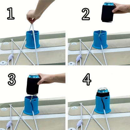 Kayak Drink Holder Water Bottle Fixing Stand Tip-over Resistant