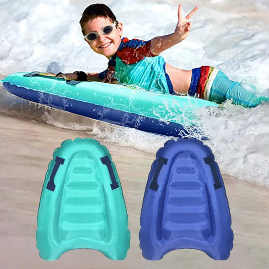 1pc Inflatable Surfboard With Handle For Beach Surfing Swimming