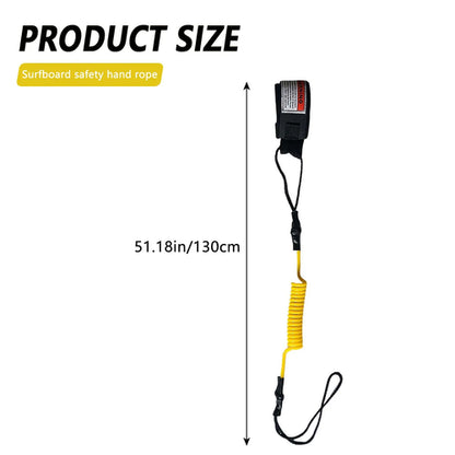 130cm Surfboard Surfing Safety Rope Hook and Loop Single-Wrap Strap