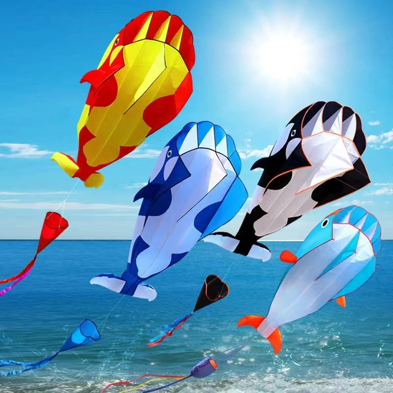 Dolphin kite flying nylon soft kite line animal kites inflatable kite