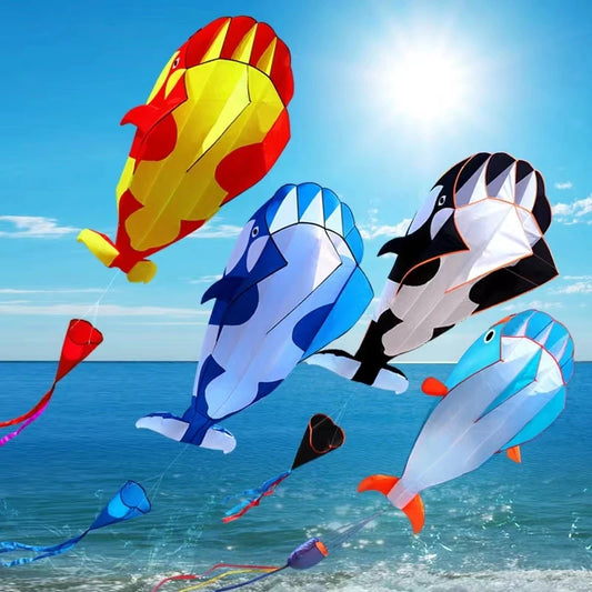 Dolphin kite flying nylon soft kite line animal kites inflatable kite