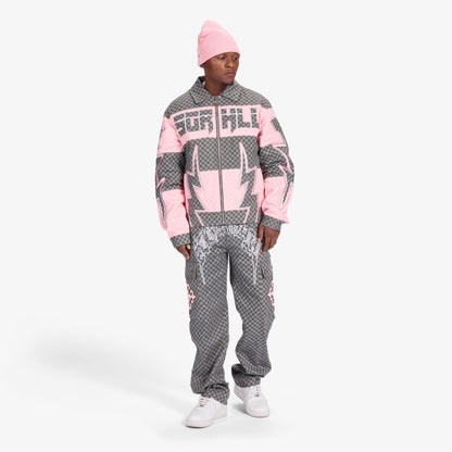 Sugarhill Darling Cargo Pants - Grey Grid