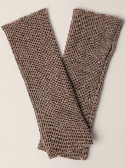 100% Cashmere Fingerless Knit Gloves