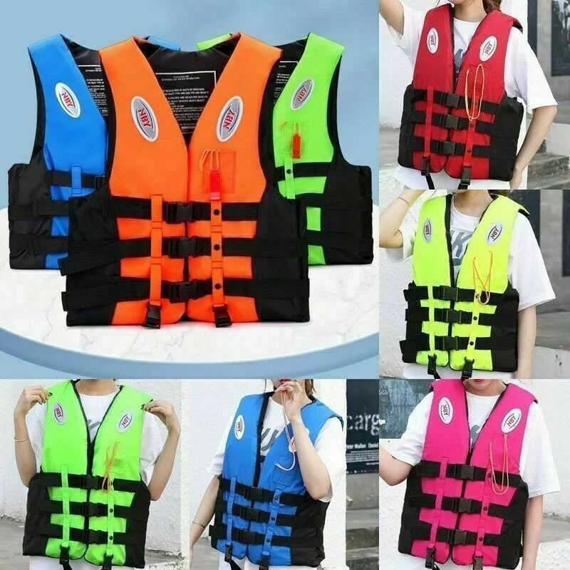 Life Jacket Ski Motorboats Wakeboard Raft Rescue Boat Vest Swimming