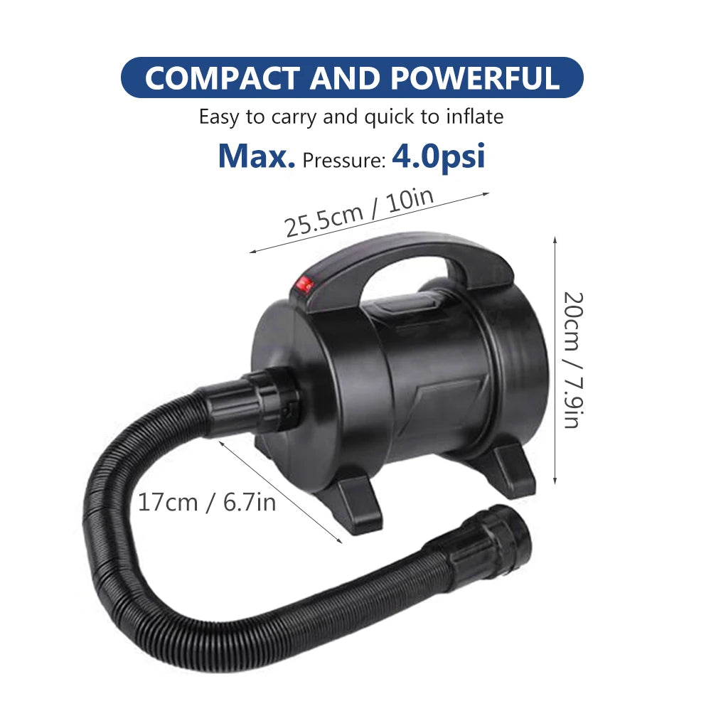 1600W Electric Pump Air Mattress Pump Quick Inflation Electric Air