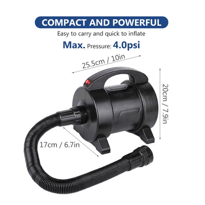 1600W Electric Pump Air Mattress Pump Quick Inflation Electric Air