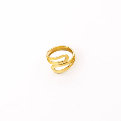 Wrap Bypass Wire Ring | Sai