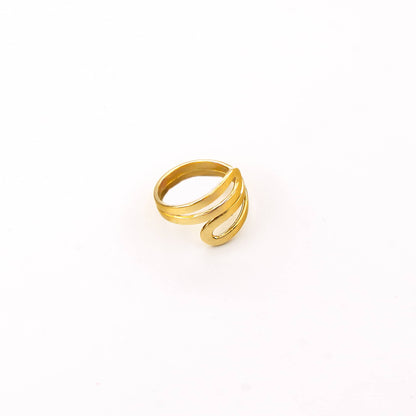 Wrap Bypass Wire Ring | Sai