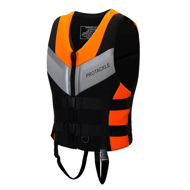 Profession Life Jacket with Zipper Buoyancy Vest for Fishing Boating