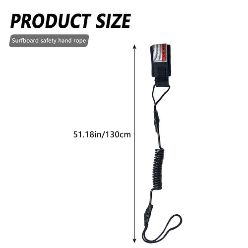 130cm Surfboard Surfing Safety Rope Hook and Loop Single-Wrap Strap
