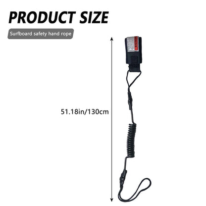 130cm Surfboard Surfing Safety Rope Hook and Loop Single-Wrap Strap