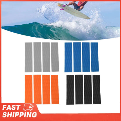 4Pcs Surfboard Traction Pads Surfing Front Traction Anti Slip Pad for