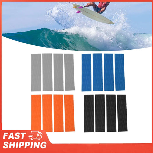 4Pcs Surfboard Traction Pads Surfing Front Traction Anti Slip Pad for