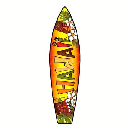 Tiki Bar Surfboard Wooden Sign Beach Themed Decor Decorative Wall Sign