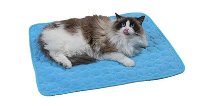 Summer Pet Ice Pad Cool Sleeping Mat Breathable Ice Silk Washable Pet Bed Durable Dog Cat Cushion Pet Supplies for Home Outdoor