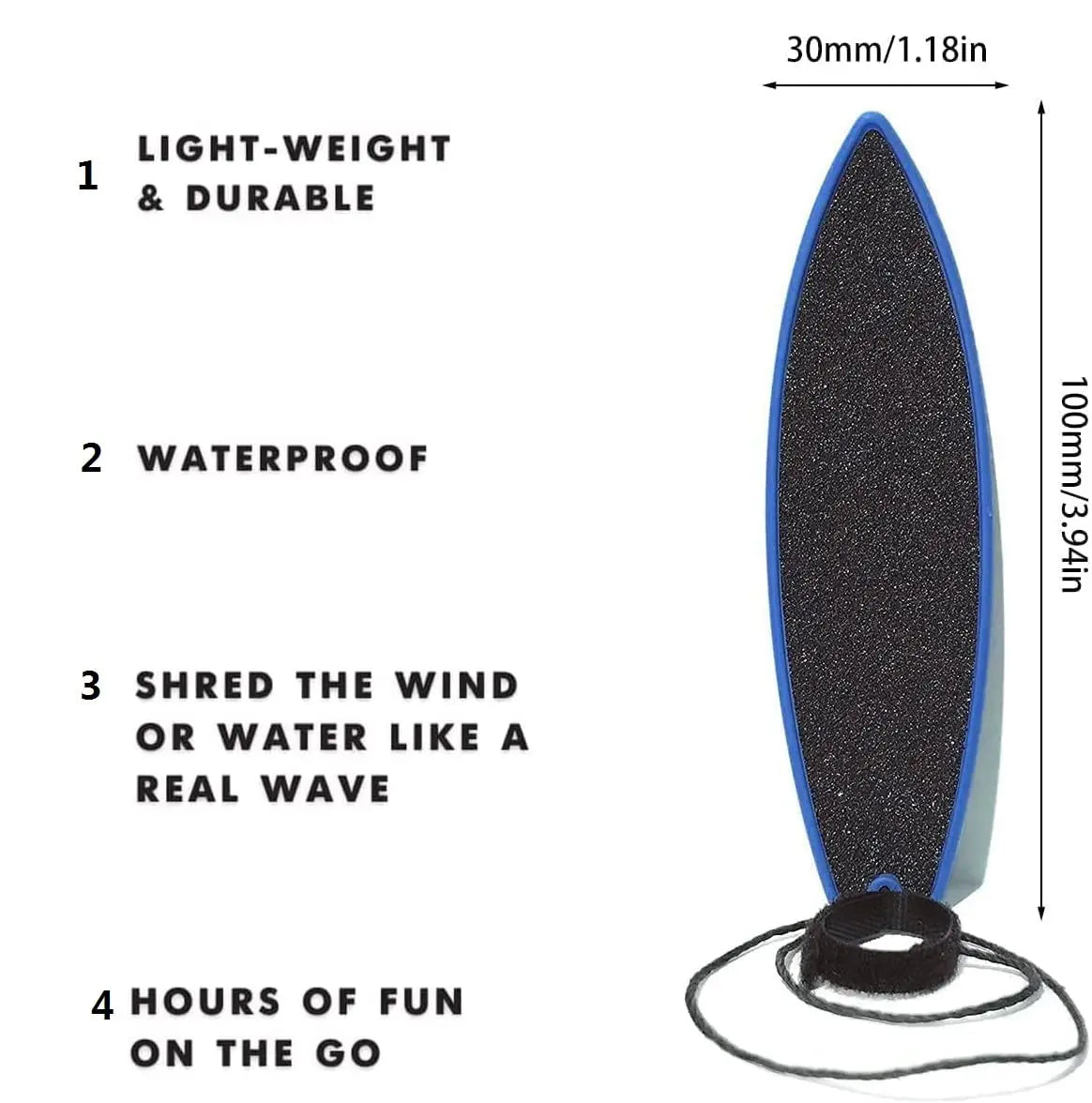 2023 Finger Surfboard Wind Surfing Toys Surf Deck Board Safe ABS Skate