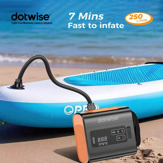DOTWISE 22PSI High Flow Outdoor Camping Pump For Air Mattress Kayak