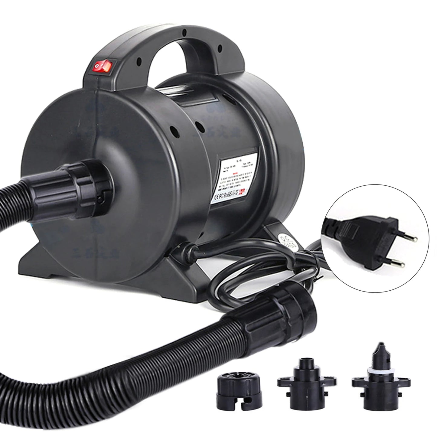 1600W Electric Pump Air Mattress Pump Quick Inflation Electric Air