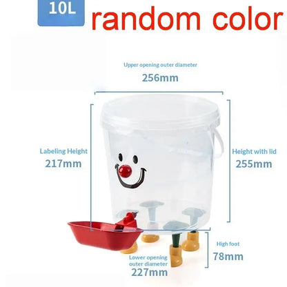 1 Set 3/5/8/10L Cartoon Pet Automatic Water Dispenser No-Electricity Auto Water Bowl Large Capacity Pet Drinking Fountain