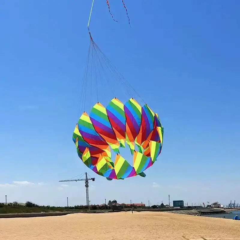 Rainbow kites windsocks nylon kite flying parachute kites wholesale