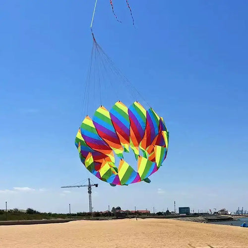 Rainbow kites windsocks nylon kite flying parachute kites wholesale