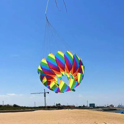 Rainbow kites windsocks nylon kite flying parachute kites wholesale