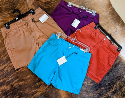 Zenana High Rise Color Jean Shorts – Western & Country Style