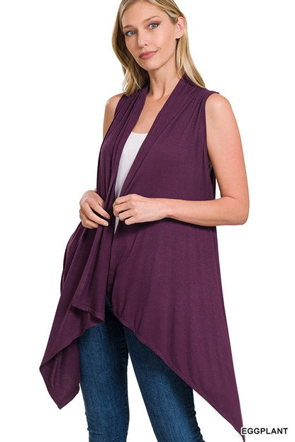 Zenana Flow & Go Lightweight Cardigan Vest – Sleeveless Open Front Layering Essential