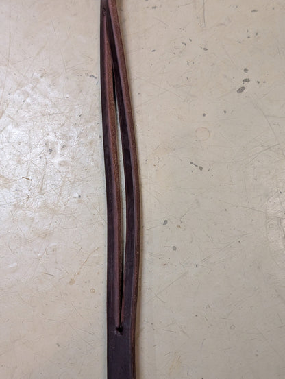 Thick Harness Leather Split Ear Headstall