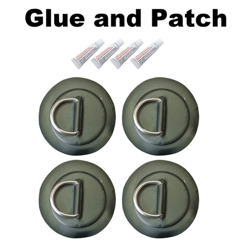 Surfboard Dinghy Boat Pvc Patch With Stainless Steel D Ring Deck