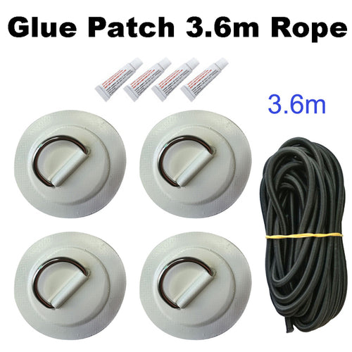 Surfboard Dinghy Boat Pvc Patch With Stainless Steel D Ring Deck