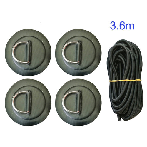 Surfboard Dinghy Boat Pvc Patch With Stainless Steel D Ring Deck