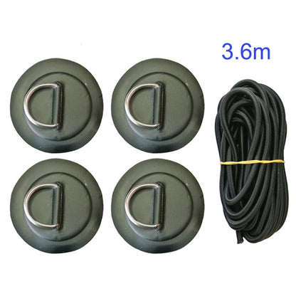 Surfboard Dinghy Boat Pvc Patch With Stainless Steel D Ring Deck
