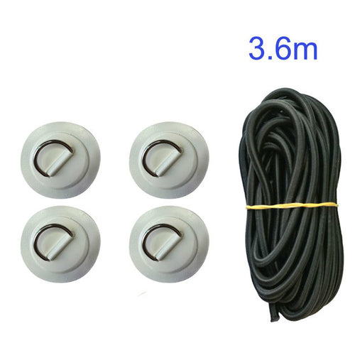 Surfboard Dinghy Boat Pvc Patch With Stainless Steel D Ring Deck