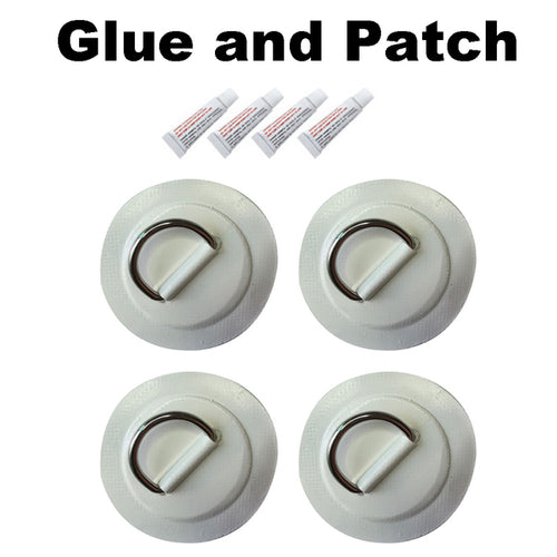 Surfboard Dinghy Boat Pvc Patch With Stainless Steel D Ring Deck