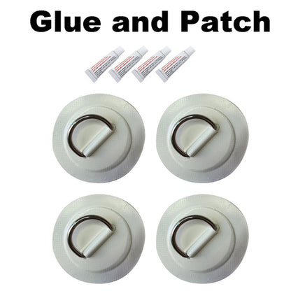 Surfboard Dinghy Boat Pvc Patch With Stainless Steel D Ring Deck
