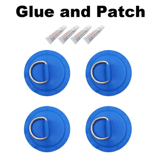 Surfboard Dinghy Boat Pvc Patch With Stainless Steel D Ring Deck